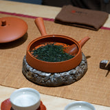 Red Clay Flat Tea Pot