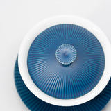Shinogi / Tea Cup with Lid & Saucer (Blue)
