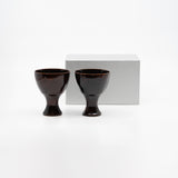 Keyaki Bajyohai Sake Cup Pair