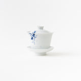 Tea Cup With Lid & Saucer (Ink Spray)