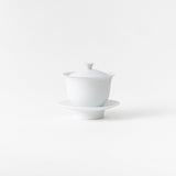 Shinogi / Tea Cup With Lid & Saucer (White)