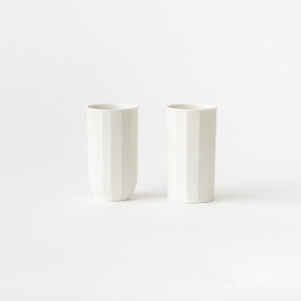 Tea Pot & Cups Set / Shinogi White