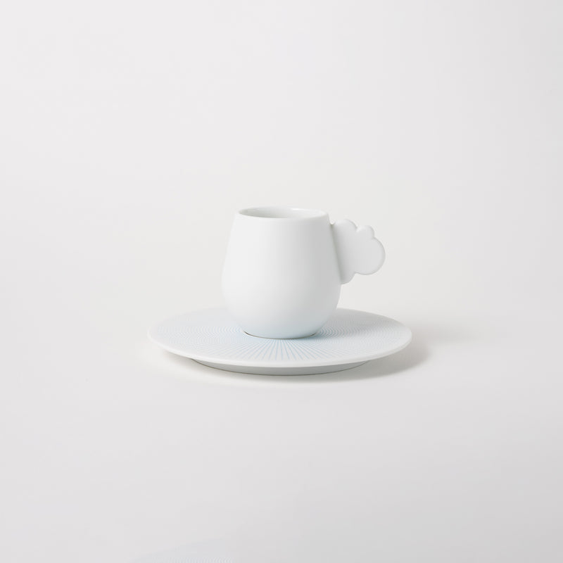 Cloud Espresso Cup & Saucer (Peranakan Blue)