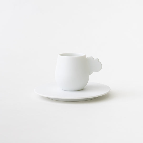Cloud Espresso Cup & Saucer (White)