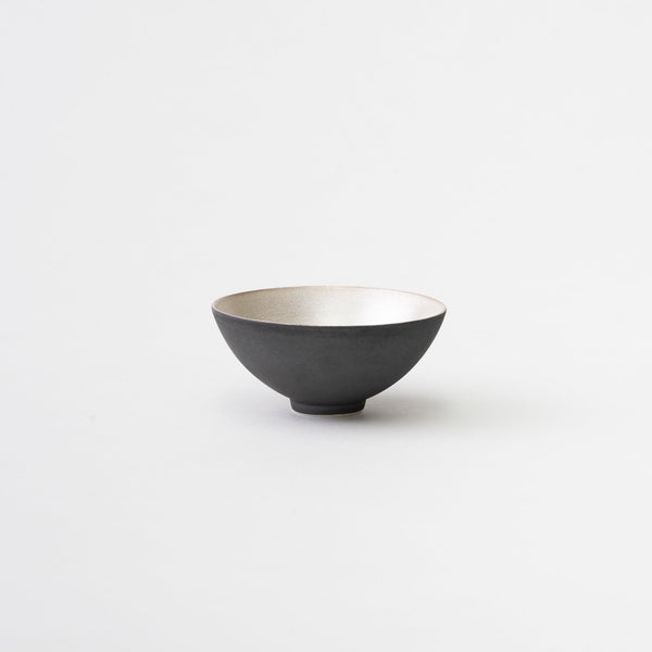 Black Glaze-Inner Ginsai Sake/Tea Cup (Deep)
