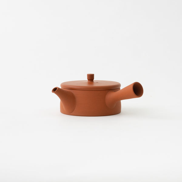 Red Clay Cylindrical Teapot